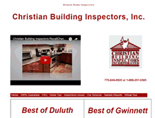 Tablet Screenshot of christianbuildinginspectors.com